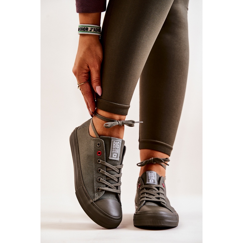 Matalat tennarit Big Star JJ274004 Khaki vihreä 2