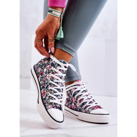 FS2 Korkeat tennarit vihreillä Nollie-kukilla monivärinen vihreä 2