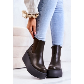 PS1 Lämpimät saappaat Tummanvihreä Montiano 2