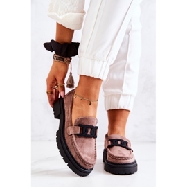 PL5 Mokkahousut La.Fi Cappucino Laurene -koristeella ruskea 2