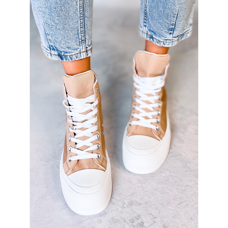 Kenia Khaki canvas -lenkkarit beige 1