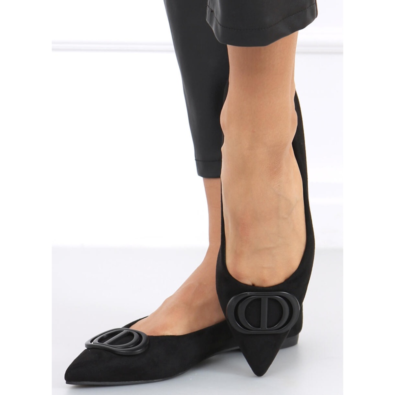 Arte Black ballerinat mantelivarpailla musta 2