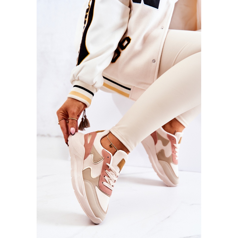 PS1 Naisten urheilukengät Sneakers Beige-Pink Bethell vaaleanpunainen 2
