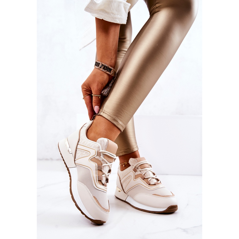 FS2 Urheilukengät beige Ginevra -alustalla 2