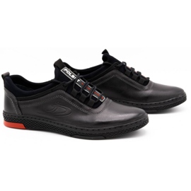 Polbut Miesten vapaa-ajan nahkakengät K24, harmaa 2