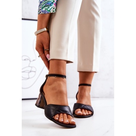 Lewski Shoes Nahkasandaalit baarissa Lewski 3027 musta 2