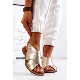 Lewski Shoes Nahkasandaalit Lewski 3019 Golden kultainen 2