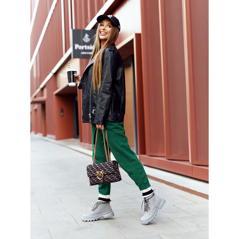 Nahkasaappaat Big Star II274365 Harmaa 6