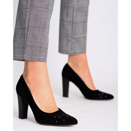 Marco Shoes Mustat 1007P -pumput suuttimilla 1