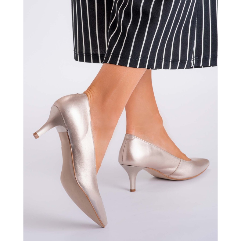 Marco Shoes Mukavat ja klassiset 1039P -platinastiletot matalalla korolla kultainen 2