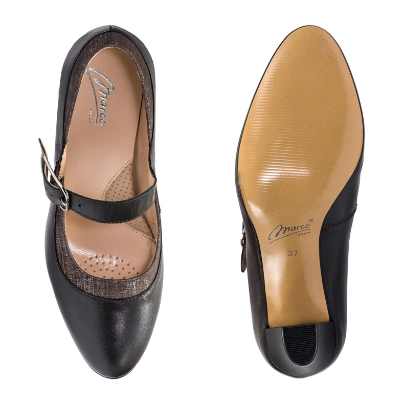 Marco Shoes Ruskeat 0932P -pumput lukolla 1