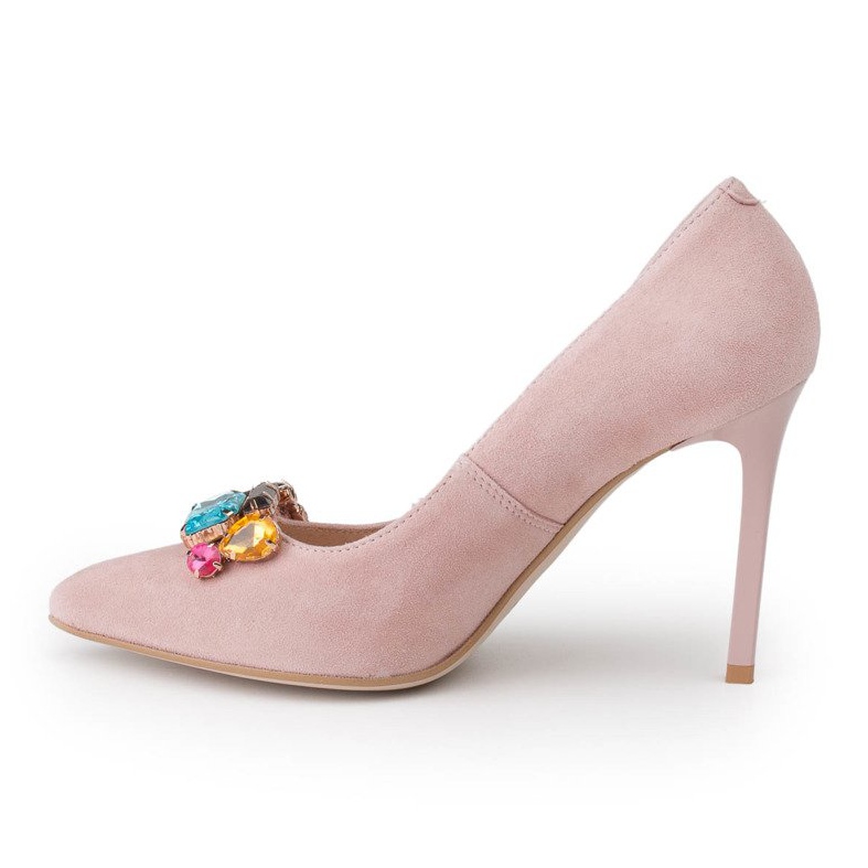 Marco Shoes 1057P vaaleanpunaiset nastat suurilla kivillä vaaleanpunainen 2