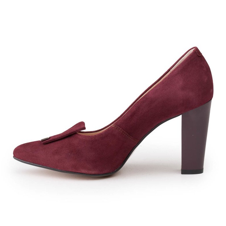Maroon -veluuripumput Marco Shoes 1008P koristeena punainen 2