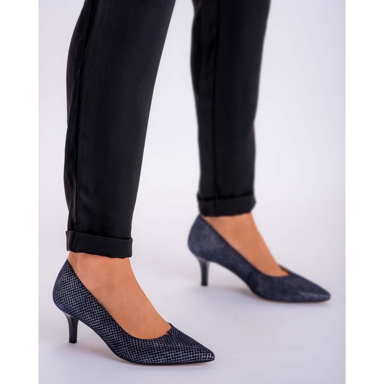 Marco Shoes Mukavat ja klassiset tummansiniset 1039P -korkokengät tummansininen 1
