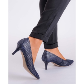 Marco Shoes Mukavat ja klassiset tummansiniset 1039P -korkokengät tummansininen 2