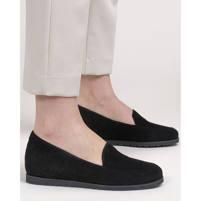 Marco Shoes Mukavat 1595P matalat kengät kiilassa musta 1