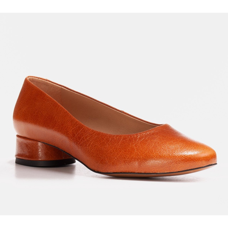 Marco Shoes Ruskeat nahkaiset ballerinat 1