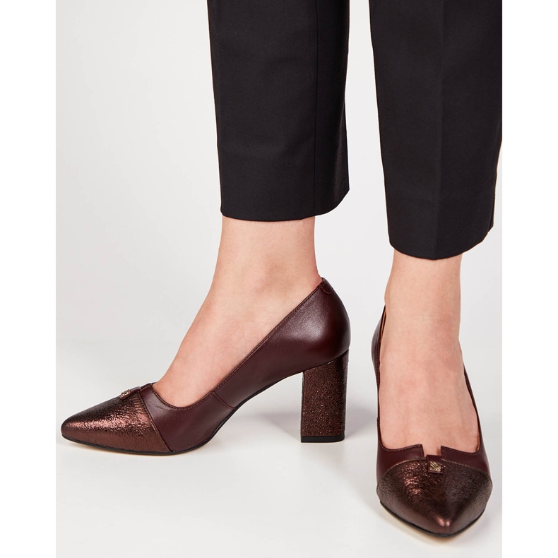 Marco Shoes Marco 1411P naisten pumput punainen monivärinen 1