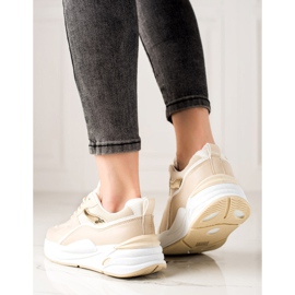 Ideal Shoes Tennarit alustalla beige 1