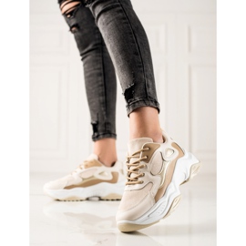 Marquiz Muodikkaat lenkkarit beige ruskea 1