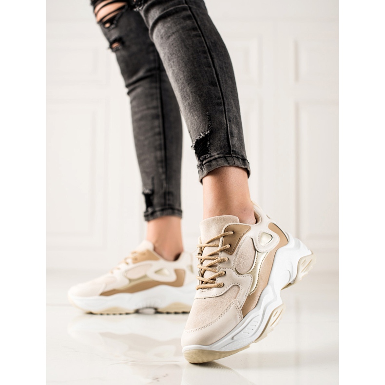 Marquiz Muodikkaat lenkkarit beige ruskea 1