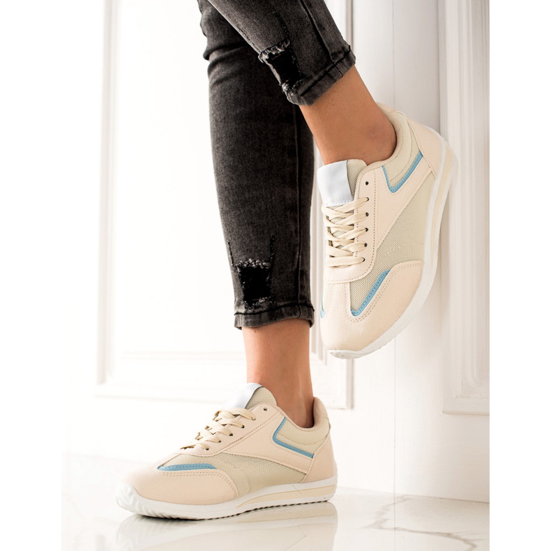 TRENDI Kevyet urheilukengät beige 1