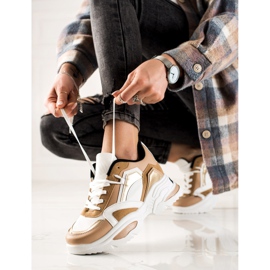 TRENDI Muoti Lenkkarit valkoinen ruskea 1