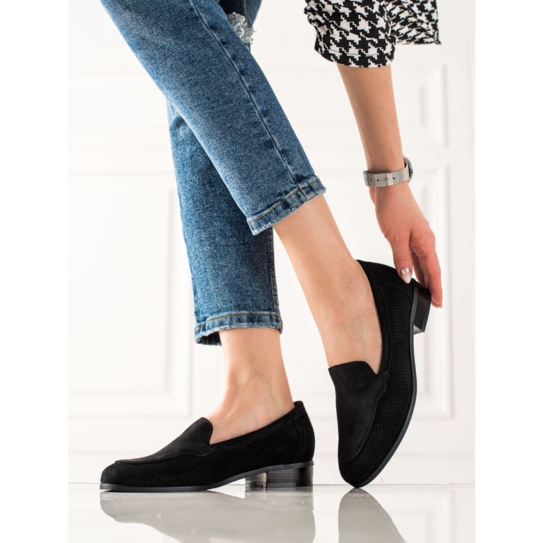 Vinceza Reijät mokkanahkaat kengät musta 1