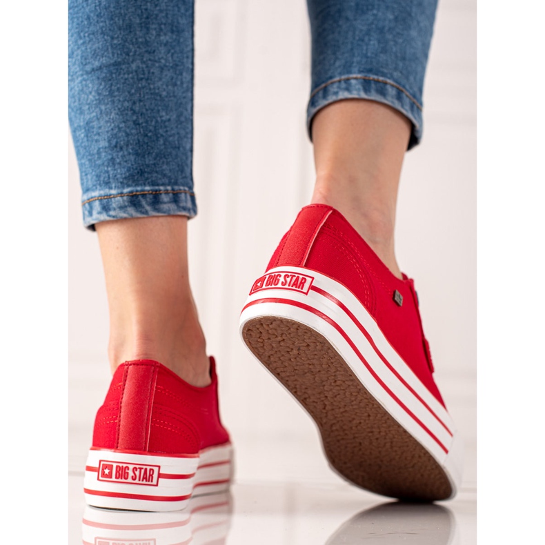 Naisten Big Star -lenkkarit HH274053 punainen 1