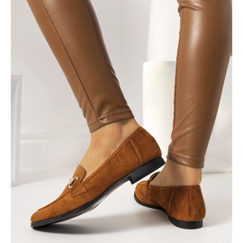 Tracyn ruskeat tasakorkoiset loaferit keltainen 2