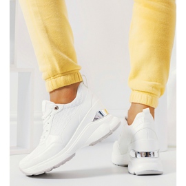 Valkoiset Cleveland wedge -lenkkarit valkoinen 1