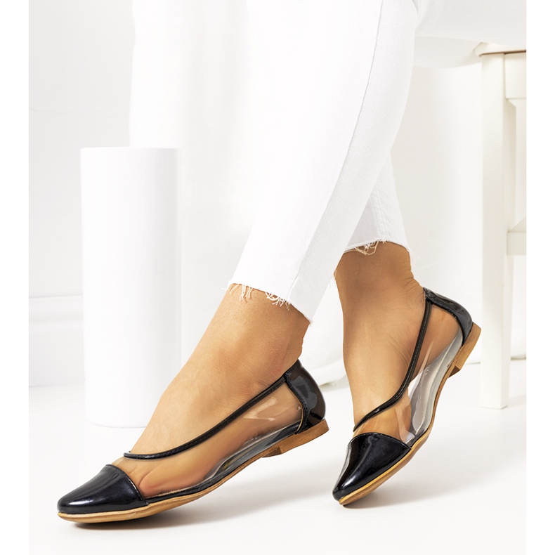 Musta läpinäkyvä Pastella ballerina 1