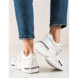 TRENDI Valkoiset muoti lenkkarit valkoinen 1