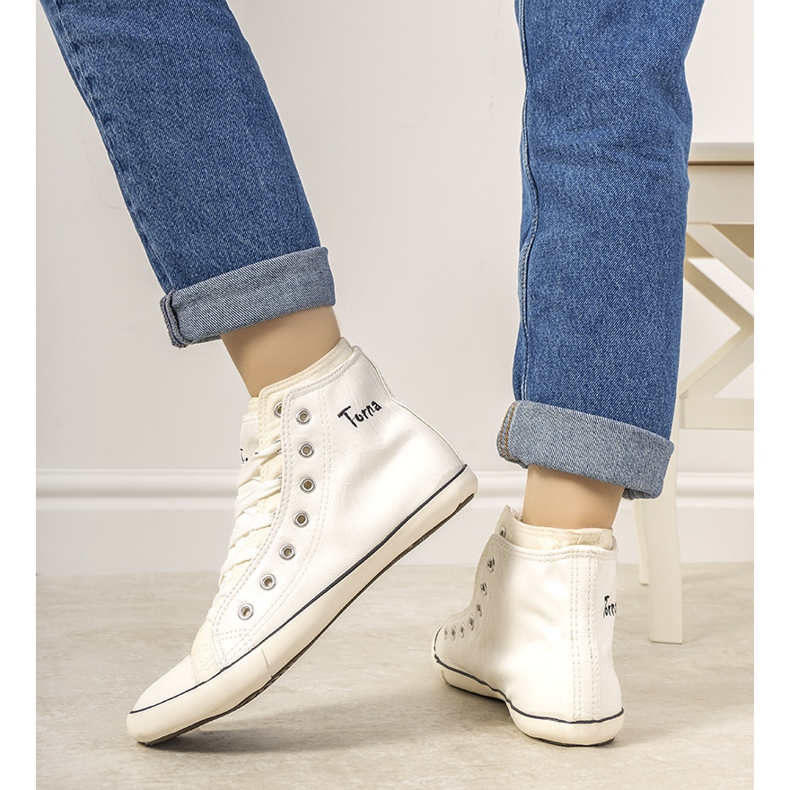 # vaurioitunut # Torna naisten valkoiset nilkkalenkkarit # VAHINGOT # valkoinen 2