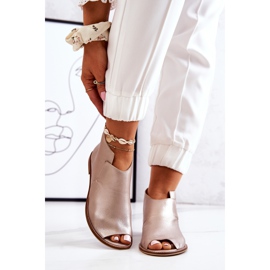 Nahkasaappaat kantapäässä Laura Messi Gold 2324 kultainen 1