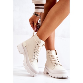 PS1 Faithfull beige -sidottu vaelluskengät ekru 2