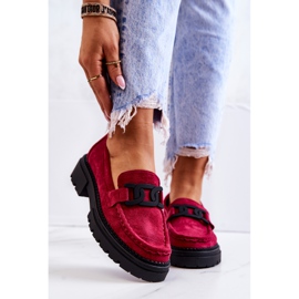 PL5 Mokkanahkaiset loaferit La.Fi-koristeella Fuchsia Laurene vaaleanpunainen 2