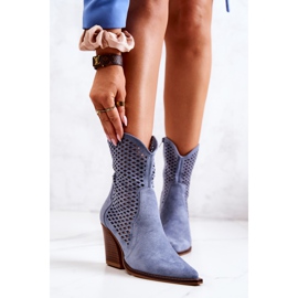 FB1 Harjakattoiset Cowboysaappaat Post Sininen Caroline 2