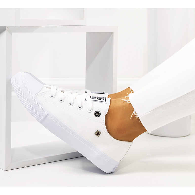 Naisten valkoiset tennarit Big Star AA274010 valkoinen 1