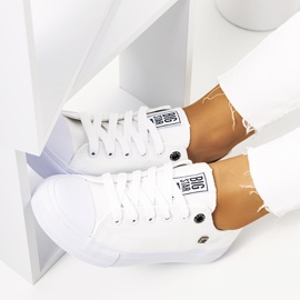 Naisten valkoiset tennarit Big Star AA274010 valkoinen 2