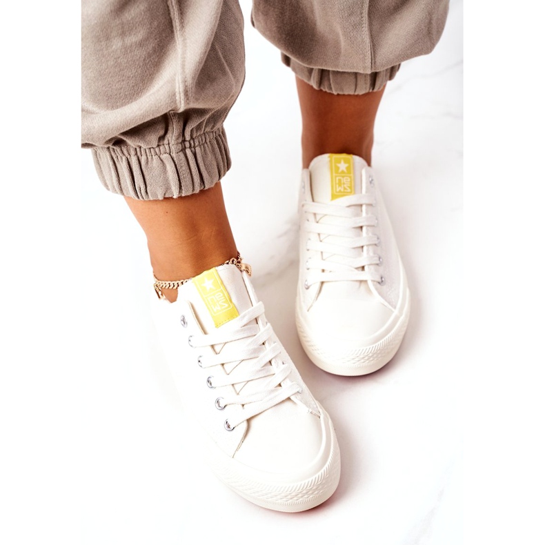 NEWS Naisten klassiset Ecoma-väriä vaihtavat lenkkarit valkoinen monivärinen 5