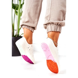 NEWS Naisten klassiset Ecoma-väriä vaihtavat lenkkarit valkoinen monivärinen 4