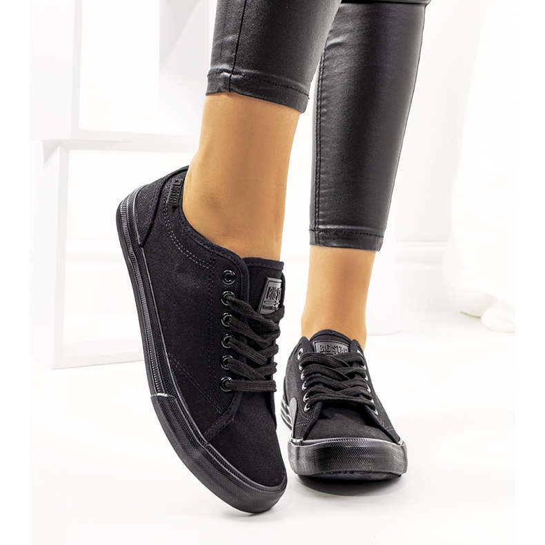 Big Star Black naisten tennarit JJ274066 musta 2