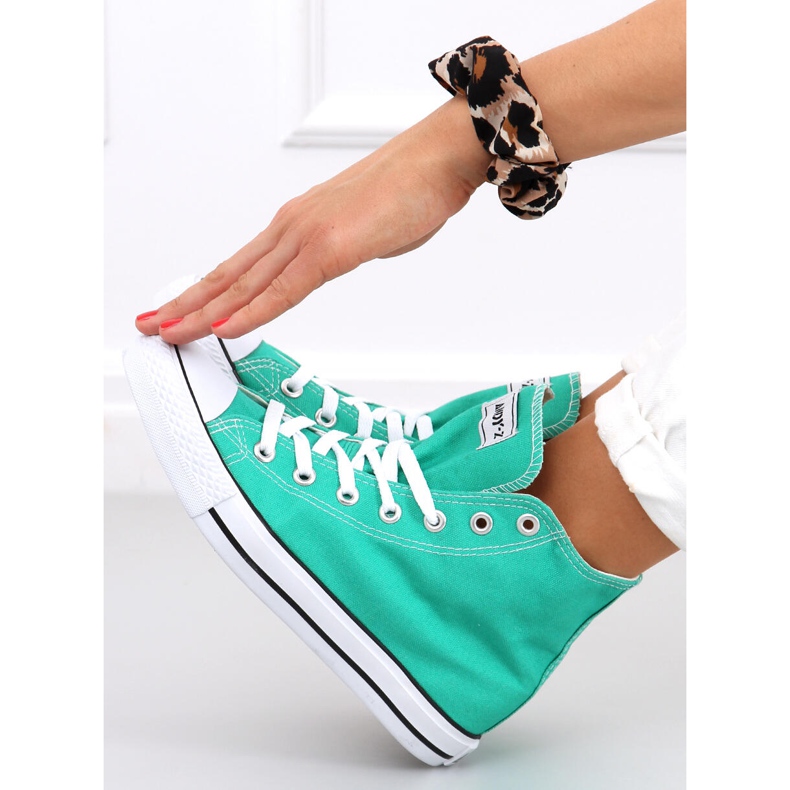 Inga L.GREEN nilkkakorkeat lenkkarit vihreä 1