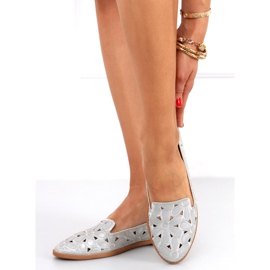 Ragna Silver harjakattoiset balerinat harmaa 1