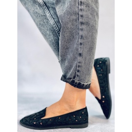 Ragna Black harjakattoiset balerinat musta 2