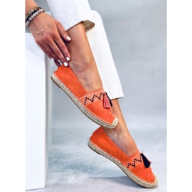 Boho espadrillit Birna Orange -hapsuilla oranssi 1