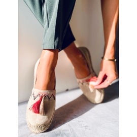 Boho espadrillit Birna Beige -hapsuilla 1