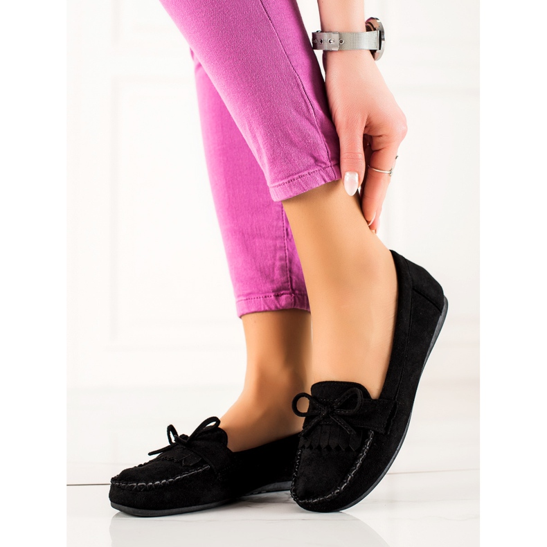 TRENDI Rento Mokkanahka Loafers musta 1