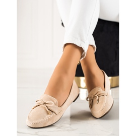TRENDI Beige loafers rusetilla 2